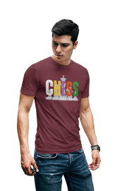 Comfortable Men Regular Fit Tshirt in Maroon - 180 GSM | Fullmoon Styles
