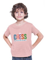 Chaos Checkmate Kids Regular Fit Tshirt 180 Baby Pink Regular Fit Tshirt - Premium Cotton Kids Wear