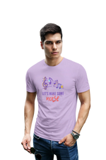 Comfortable Men Regular Fit Tshirt in Lavender - 180 GSM | Fullmoon Styles