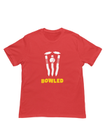 Red Regular Fit Tshirt - Bowled Men Regular Fit Tshirt 180 Design | Men Fashion