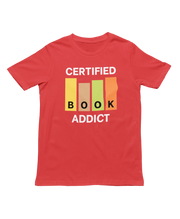 Red Regular Fit Tshirt - Certified Book Addict Men Regular Fit Tshirt 180 Design | Men Fashion