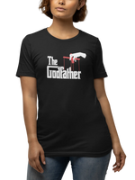 The Godfather Women Regular Fit Tshirt 180 Black Regular Fit Tshirt - Premium Cotton Women Wear