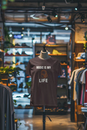 Brown Oversized - Music Is My Life Women Oversized 210 Design | Women Fashion