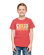 Kids Regular Fit Tshirt - Chess Kids Regular Fit Tshirt 180 Red | Fullmoon Styles