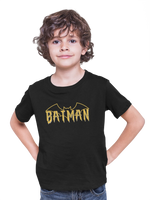Batman Kids Regular Fit Tshirt 180 Black Regular Fit Tshirt - Premium Cotton Kids Wear