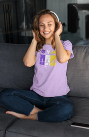 One More Rep Women Regular Fit Tshirt 180 Lavender Regular Fit Tshirt - Premium Cotton Women Wear