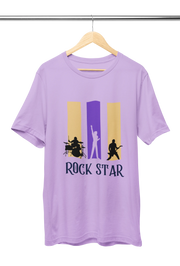 Premium Lavender Regular Fit Tshirt for Men - 180 GSM Cotton | Fullmoon Styles