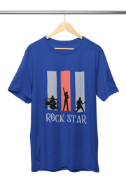 Premium Royal Blue Regular Fit Tshirt for Men - 180 GSM Cotton | Fullmoon Styles