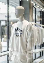 White Regular Fit Sweatshirt - Lets Make Some Noise Men Regular Fit Sweatshirt 320 Design | Men Fashion