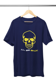 Premium Navy Blue Regular Fit Tshirt for Men - 180 GSM Cotton | Fullmoon Styles