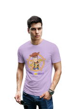 Toy Story Woody Sheriff Men Regular Fit Tshirt 180 Lavender Regular Fit Tshirt - Premium Cotton Men Wear