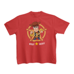 Premium Red Regular Fit Tshirt for Kids - 180 GSM Cotton | Fullmoon Styles
