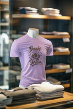 Premium Lavender Regular Fit Tshirt for Men - 180 GSM Cotton | Fullmoon Styles