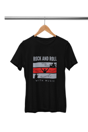 Premium Black Regular Fit Tshirt for Men - 180 GSM Cotton | Fullmoon Styles