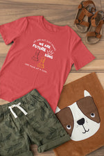 Comfortable Kids Regular Fit Tshirt in Red - 180 GSM | Fullmoon Styles