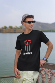 Bowled Men Regular Fit Tshirt 180 Black Regular Fit Tshirt - Premium Cotton Men Wear