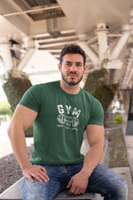Comfortable Men Regular Fit Tshirt in Bottle Green - 180 GSM | Fullmoon Styles