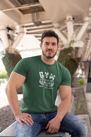 Comfortable Men Regular Fit Tshirt in Bottle Green - 180 GSM | Fullmoon Styles