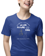 We Are Future Kings Women Regular Fit Tshirt 180 Royal Blue Regular Fit Tshirt - Premium Cotton Women Wear