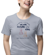 We Are Future Kings Women Regular Fit Tshirt 180 Gray Regular Fit Tshirt - Premium Cotton Women Wear