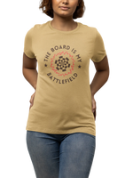 Battlefield Women Regular Fit Tshirt 180 Beige Regular Fit Tshirt - Premium Cotton Women Wear