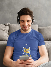 Royal Blue Regular Fit Tshirt - Git Commit Awesomeness Men Regular Fit Tshirt 180 Design | Men Fashion