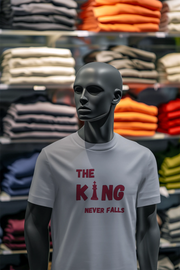 Gray Regular Fit Tshirt - King Never Falls Men Regular Fit Tshirt 180 Design | Men Fashion