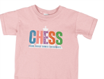 Kids Regular Fit Tshirt - Chaos Checkmate Kids Regular Fit Tshirt 180 Baby Pink | Fullmoon Styles
