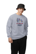 Comfortable Men Regular Fit Sweatshirt in Gray - 320 GSM | Fullmoon Styles