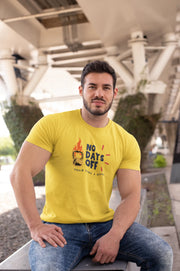 Comfortable Men Regular Fit Tshirt in Yellow - 180 GSM | Fullmoon Styles