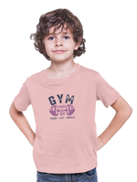 Comfortable Kids Regular Fit Tshirt in Baby Pink - 180 GSM | Fullmoon Styles