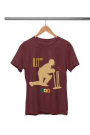 Premium Maroon Regular Fit Tshirt for Men - 180 GSM Cotton | Fullmoon Styles