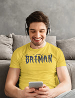 Batman Men Regular Fit Tshirt 180 Yellow Regular Fit Tshirt - Premium Cotton Men Wear