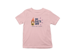 Kids Regular Fit Tshirt - No Days Off Kids Regular Fit Tshirt 180 Baby Pink | Fullmoon Styles