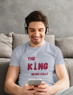 Comfortable Men Regular Fit Tshirt in Gray - 180 GSM | Fullmoon Styles