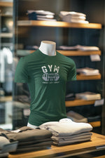 Bottle Green Regular Fit Tshirt - Gym Mode On Men Regular Fit Tshirt 180 Design | Men Fashion