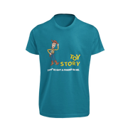 Women Oversized - Toy Story Woody Women Oversized 240 Teal Blue | Fullmoon Styles