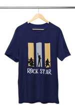 Premium Navy Blue Regular Fit Tshirt for Men - 180 GSM Cotton | Fullmoon Styles