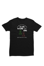 Men Regular Fit Tshirt - We Are Future Kings Men Regular Fit Tshirt 180 Black | Fullmoon Styles