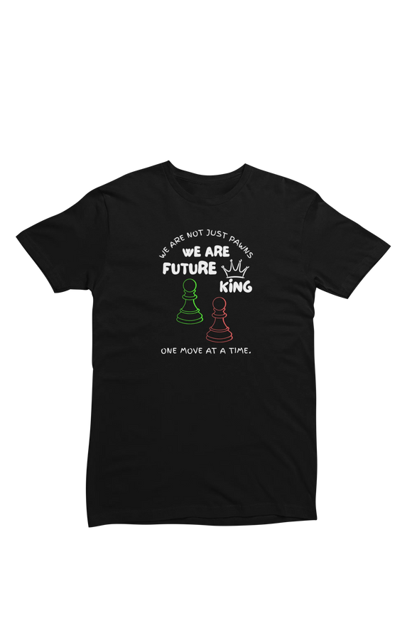 Men Regular Fit Tshirt - We Are Future Kings Men Regular Fit Tshirt 180 Black | Fullmoon Styles