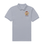 Comfortable Men Polo Shirt in Gray - 220 GSM | Fullmoon Styles