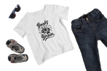Kids Regular Fit Tshirt - Books Food For Brain Kids Regular Fit Tshirt 180 White | Fullmoon Styles
