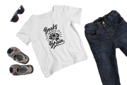Kids Regular Fit Tshirt - Books Food For Brain Kids Regular Fit Tshirt 180 White | Fullmoon Styles