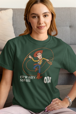 Comfortable Women Regular Fit Tshirt in Bottle Green - 180 GSM | Fullmoon Styles