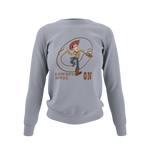 Woody Cowboy Mode On Women Regular Fit Sweatshirt 320 Gray Regular Fit Sweatshirt - Premium Cotton Women Wear