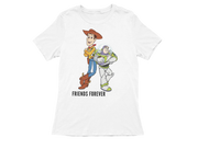 Men Oversized - Woody And Buzz Friends Forever Men Oversized 240 White | Fullmoon Styles