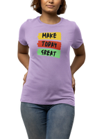 Premium Lavender Regular Fit Tshirt for Women - 180 GSM Cotton | Fullmoon Styles
