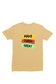 Premium Beige Regular Fit Tshirt for Men - 180 GSM Cotton | Fullmoon Styles
