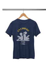 Premium Navy Blue Regular Fit Tshirt for Men - 180 GSM Cotton | Fullmoon Styles
