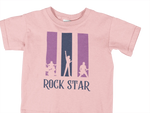 Baby Pink Regular Fit Tshirt - Rock Star Kids Regular Fit Tshirt 180 Design | Kids Fashion
